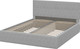 Миниатюра изображения товара Двуспальная кровать Mio Tesoro Империал с ортопедическим основанием (серый)