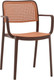 Миниатюра изображения товара Стул пластиковый Stool Group Yona с подлокотниками / PP-297 (коричневый)