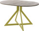 Миниатюра изображения товара Обеденный стол AMC Elite Е20(1200) D3 (золото/дуб уайт-ривер песочно-бежевый)