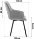 Миниатюра изображения товара Стул Stool Group Амальри / TG-amalri-B07 (велюр светло-серый)