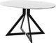 Миниатюра изображения товара Обеденный стол AMC Elite Е20(1100) D3 (черный/мрамор кристалл)