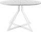 Миниатюра изображения товара Обеденный стол AMC Elite Е20(1100) D3 (белый/мрамор кристалл)