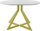 Миниатюра изображения товара Обеденный стол AMC Elite Е20(1100) D3 (золото/мрамор кристалл)