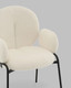Миниатюра изображения товара Стул Stool Group Моллек с подлокотниками / AV 338-F01-9005 (букле молочный)