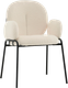 Миниатюра изображения товара Стул Stool Group Моллек с подлокотниками / AV 338-F01-9005 (букле молочный)
