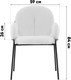 Миниатюра изображения товара Стул Stool Group Моллек с подлокотниками / AV 338-F01-9005 (букле молочный)