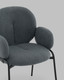 Миниатюра изображения товара Стул Stool Group Моллек с подлокотниками / AV 338-F83-9005 (букле темно-серый)