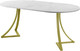 Миниатюра изображения товара Обеденный стол AMC Elite Е24(900) D1 (золото/мрамор кристалл)