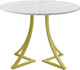 Миниатюра изображения товара Обеденный стол AMC Elite Е24(800) D1 (золото/мрамор кристалл)