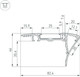 Миниатюра изображения товара Профиль для светодиодной ленты Arlight ALU-STAIR-DK-2000 ANOD+FROST / 015473