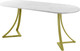 Миниатюра изображения товара Обеденный стол AMC Elite Е24(1200) D3 (золото/мрамор кристалл)