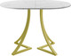 Миниатюра изображения товара Обеденный стол AMC Elite Е24(1200) D3 (золото/мрамор кристалл)
