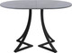 Миниатюра изображения товара Обеденный стол AMC Elite Е24(1100) D3 (черный/бетон чикаго светло-серый)