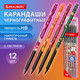 Миниатюра изображения товара Набор простых карандашей Brauberg Juicy Fruit / 182034 (12шт)