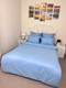 Миниатюра изображения товара Комплект постельного белья Реноме 1.5сп Графитовая коллекция Небесный Ss-004 (страйп-сатин)
