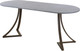 Миниатюра изображения товара Обеденный стол AMC Elite Е24(1100) D3 (коричневый/бетон чикаго светло-серый)