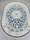 Миниатюра изображения товара Коврик Arda Zarina A050B-OVAL-D.BLUE-CREAM (0.8x1.5)