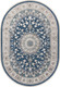 Миниатюра изображения товара Коврик Arda Zarina A050B-OVAL-D.BLUE-CREAM (0.8x1.5)