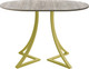 Миниатюра изображения товара Обеденный стол AMC Elite / Е24(1100) D3 (золото/дуб уайт-ривер песочно-бежевый)