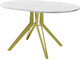 Миниатюра изображения товара Обеденный стол AMC Elite / Е21(1200) D3 ( золото/мрамор кристалл)