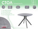 Миниатюра изображения товара Обеденный стол AMC Elite / Е18(800) D7 ( графит/бетон чикаго светло-серый)