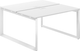Миниатюра изображения товара Комплект письменных столов Norden 140х143.8х75 / PR.245.WH.O59.WH (белый/белый)