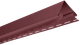 Миниатюра изображения товара Угол для сайдинга Альта-профиль Наружный Т-12 (3м, гранатовый)