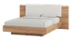 Миниатюра изображения товара Двуспальная кровать Премиум Оливия (дуб крафт золотой/белый софт)