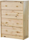 Миниатюра изображения товара Комод Dipriz Раст 4 ящика с перегородками / Д.20091.1 (дикая сосна/без отделки)