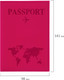 Миниатюра изображения товара Обложка на паспорт Staff Passport Map / 238761 (малиновый)