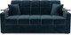 Миниатюра изображения товара Диван Mebel-Ars Аккордеон Бакли НПБ 120x200 (темно-синий Luna 034)