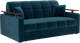 Миниатюра изображения товара Диван Mebel-Ars Аккордеон Бакли НПБ 120x200 (темно-синий Luna 034)