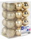 Миниатюра изображения товара Набор шаров новогодних Золотая сказка 592163 (24шт, золотистый)