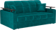 Миниатюра изображения товара Диван Mebel-Ars Аккордеон Бакли НПБ 180x200 (бархат сине-зеленый Star Velvet 43 Black Green)