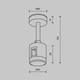 Миниатюра изображения товара Крепление для трековой системы Maytoni TRA156C-IPC1-PT