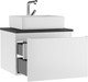 Миниатюра изображения товара Тумба под умывальник Домино Joy 46 подвесная с двумя ящиками В2 / DS4304T (графит)