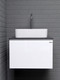 Миниатюра изображения товара Тумба под умывальник Домино Joy 46 подвесная с двумя ящиками В2 / DS4304T (графит)