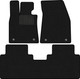 Миниатюра изображения товара Комплект ковриков для авто Alicosta 2466_1_PR-6 для Rising F7 I лифтбек 2023-н.в. (ворс, черный)