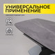 Миниатюра изображения товара Обеденный стол Аврора Нотр Дам Moderne 140-180x850 (камень серый Greys Grey/черный матовый)
