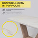 Миниатюра изображения товара Обеденный стол Аврора Торонто 140-171.5x80 (камень белый Greys white/Ель умбра)