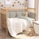 Миниатюра изображения товара Комплект постельный для малышей Perina Muslin / КПБ3-М.1.22х2.8 (гуси/шалфей)