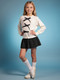 Миниатюра изображения товара Кофта детская Amarobaby Pure Love School Lady / AB-OD25-PLSL1901/00-134 (р.134, белый)