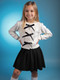 Миниатюра изображения товара Кофта детская Amarobaby Pure Love School Lady / AB-OD25-PLSL1901/00-134 (р.134, белый)