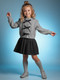 Миниатюра изображения товара Кофта детская Amarobaby Pure Love School Lady / AB-OD25-PLSL1901/11-122 (р.122, серый)