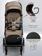 Миниатюра изображения товара Детская прогулочная коляска Amarobaby Handy / AB25-10HANDY/0330 (бежевый/серебряный)