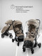 Миниатюра изображения товара Детская прогулочная коляска Amarobaby Handy / AB25-10HANDY/0330 (бежевый/серебряный)