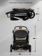 Миниатюра изображения товара Детская прогулочная коляска Amarobaby Handy / AB25-10HANDY/0330 (бежевый/серебряный)