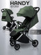 Миниатюра изображения товара Детская прогулочная коляска Amarobaby Handy / AB25-10HANDY/1330 (зеленый/серебряный)