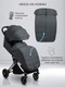 Миниатюра изображения товара Детская прогулочная коляска Amarobaby Handy / AB25-10HANDY/1130 (серый/серебряный)