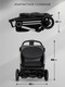 Миниатюра изображения товара Детская прогулочная коляска Amarobaby Handy / AB25-10HANDY/1130 (серый/серебряный)